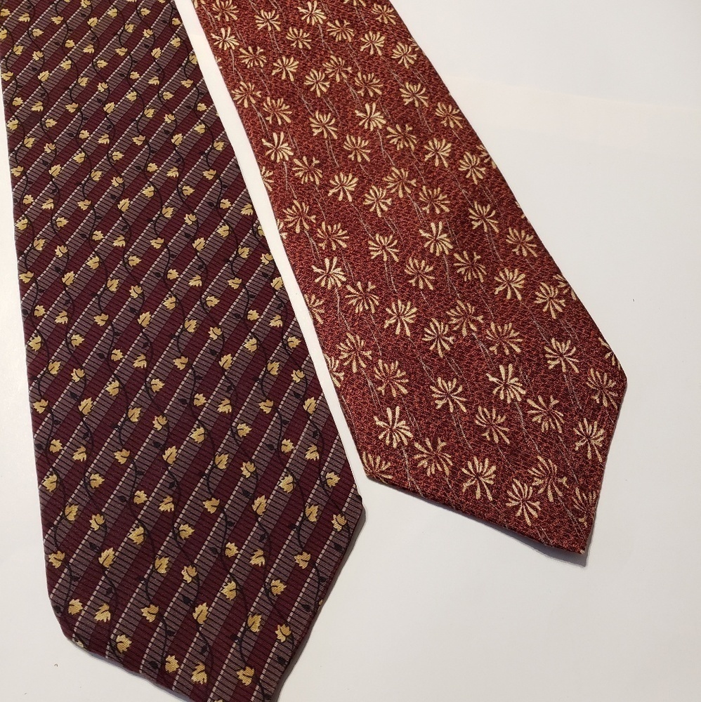 2 Claiborne silk ties